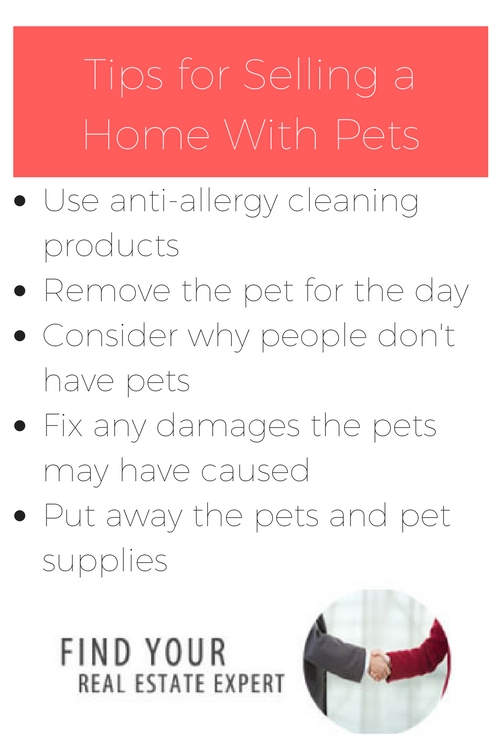 tips for selling a home with pets